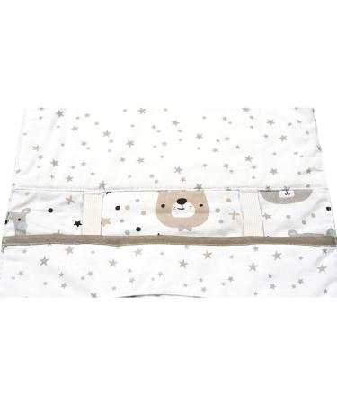 FlyIdeas Nappy Pouch - Baby Changing Bag for Diapers & Wipes | One-Hand Carry On-the-Go Dry Wet Bag for Buggy/Pram - Cute Bears - Buy Online on GoSupps.com
