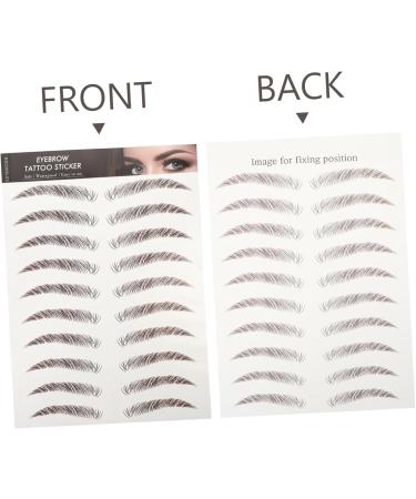 FOMIYES 15 Sheets Eyebrow 3d Sticker Stickers Eyebrow Tool 4d Eyebrow Tattoos Three-dimensional 6d The Lazy - Buy Online on GoSupps.com