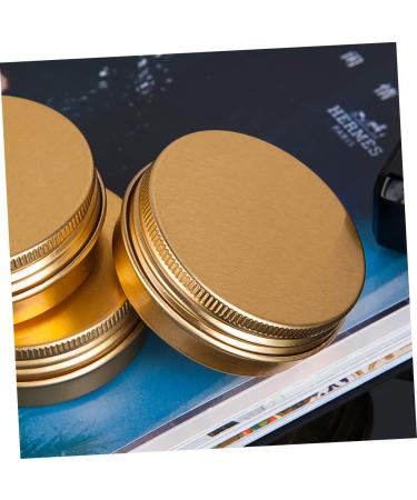 Housoutil 2 Sets 10 Pcs Gold Threaded Aluminum Box Containers Cosmetic Tins Aluminium Boxes Cream 5.2x2cmx2pcs Goldenx2pcs - Buy Online on GoSupps.com