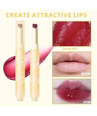 Jelly Lipstick - Heart Shape Tinted Lip Gloss | Hydrating Plumping Serum Lip Balm | Non-Sticky High-Shine Makeup - International Shipping Available - Buy Online on GoSupps.com