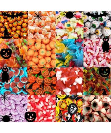 Halloween Sweet Box Trick or Treat Halloween Pick N Mix Wrapped Sweets Sweet box for Halloween Party Bags Assortment Retro Sweets 425g - Buy Online on GoSupps.com