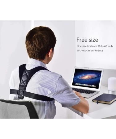 Back Posture Corrector Adjustable Clavicle Brace Comfortable Correct Shoulder Posture Support Strap Improve Posture Correction Computer Sitting Work Prevents Slouching for Women Men 28''-48'' - Buy Online on GoSupps.com