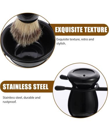 Beaupretty 4 Sets Hair Men Rack - Durable Tool Holder Kit for Christmas & Father's Day Gifts | Comfortable Beard & Soap Caddy | 11.5x8.5cm | Black - Buy Online on GoSupps.com