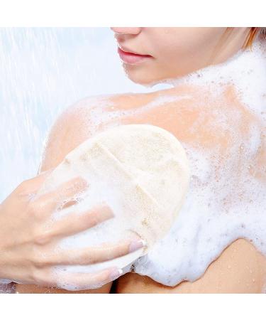 CYCOCRE Natural Exfoliating Loofah Sponge Shower Scrub - 2PCS Premium Body Scrubbers for Men and Women - Buy Online on GoSupps.com