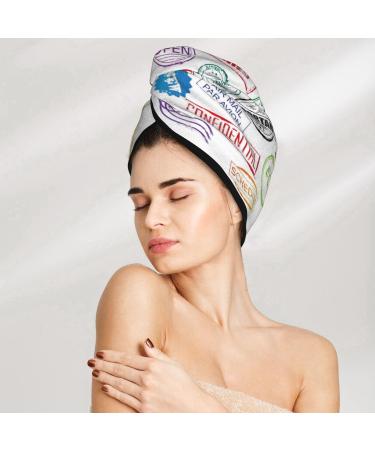 Microfiber Hair Towel Wrap Set - Super Absorbent Coral Velvet Quick Dry Cap for Long Curly & Thick Hair - Perfect for Women - Buy Online on GoSupps.com