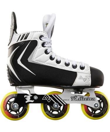 Alkali Hockey Lite Youth Adjustable Inline Roller Hockey Skate, Black, Small 11-1