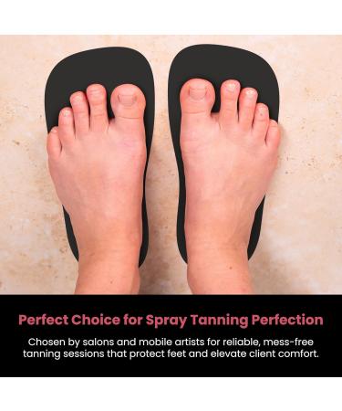 CHNELSS 30Pairs Professional Spray Tan Feet Pads - Disposable Foam Feet Protectors for Tanning Salon Hygienic & Comfortable Feet for Spray Tanning - Spray Tan Foot Covers for Tanning Tent(Black) Black 30Pairs - Buy Online on GoSupps.com