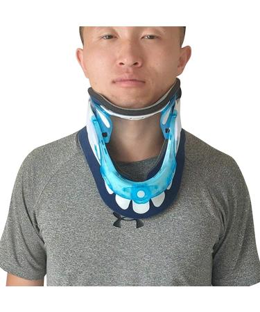 Jlasdr neck protection Neck Brace Collar Neck Brace Support |Linders neck pain and vertebral sowing pressure |Cervical train device for seated office workers students driver color1