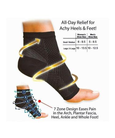 6 Pairs Dr Sock Soothers: Anti-Fatigue Compression Foot Sleeve Support Socks (S/M) - 6 Color Options - Buy Online on GoSupps.com