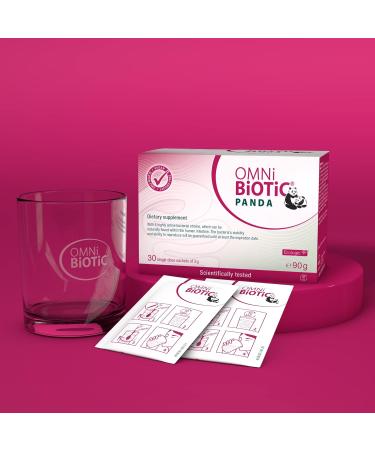 OMNi BiOTiC PANDA | 30 Sachets (90g) | 4 Bacterial Strains | 3 Billion Bacteria | Vegan, Gluten-free, Lactose-free | For Daily Use, Suitable for Mother and Child - Buy Online on GoSupps.com