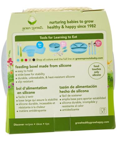 Green Sprouts Gray Feeding Bowl for 6+ Months - Baby Feeding Essentials - Buy Online on GoSupps.com