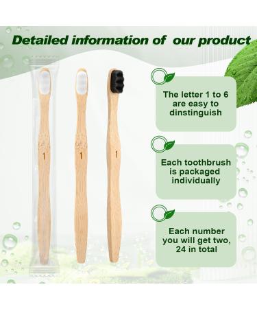 Buy Sieral 24 Pcs Extra Soft Bamboo Toothbrushes - Natural Bristle Wave Handle for Kids & Adults - Eco-Friendly & Individually Wrapped - Perfect for Home & Travel - Buy Online on GoSupps.com