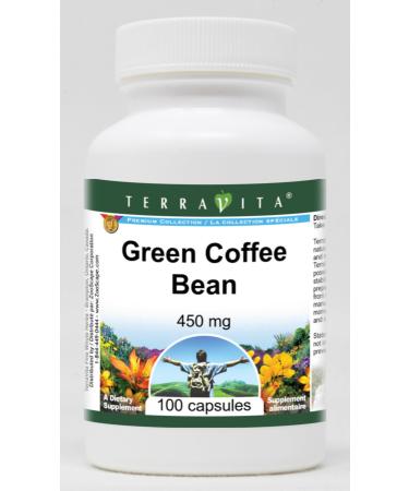 Green Coffee Bean - 450 mg (100 Capsules ZIN: 513655) - 3 Pack