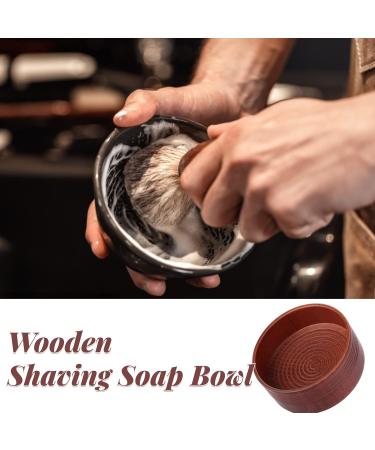 FILFEEL Shaving Soap Bowl | Premium Oak Cup Mug for Men | Perfect Shaving Tool for Smooth Cleansing Foam - Buy Online on GoSupps.com