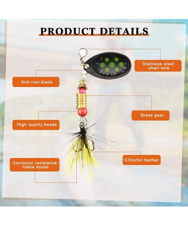 100 Pcs Fishing Lures Spinner Baits Metal Trout Spinners Kit + Tackle Box - Salmon Bass Walleye Crappie - Buy Online on GoSupps.com