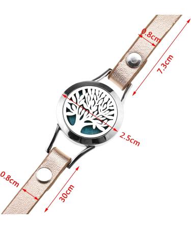 Ototec Aromatherapy Medallion Bracelets - 8 Color Options Refill Pads 316 Stainless Steel Adjustable Design - Buy Online on GoSupps.com
