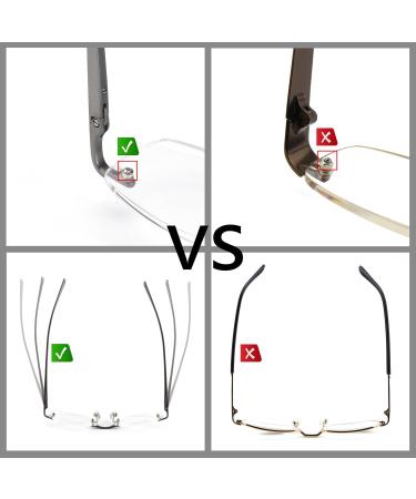 CGID Frameless Reading Glasses | Aluminum-Magnesium Alloy | Diopters +2.5 | Stylish Reading Aid with Case - Buy Online on GoSupps.com