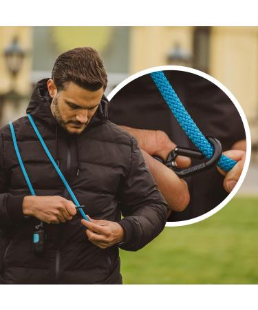 Hands-Free Dog Leash - 2m Adjustable Belly Belt for Running & Jogging | 3-in-1 Training & Hunting Leash for All Dog Sizes - Touline Petrol - Buy Online on GoSupps.com