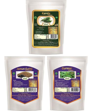 Gurmar Karela Jamun Seed Powder 300gms (100 GMS Each) - by DB CART