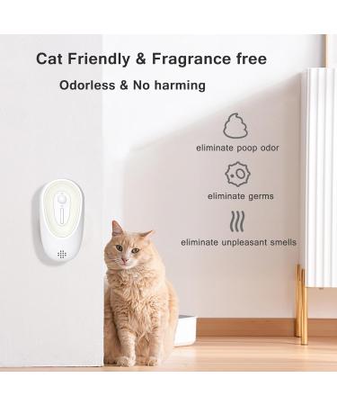 Buy Mknzome Cat Litter Deodorizer - 99% Smell Eliminator & Mini Pet Air Purifier for Litter Boxes & Small Areas - Buy Online on GoSupps.com