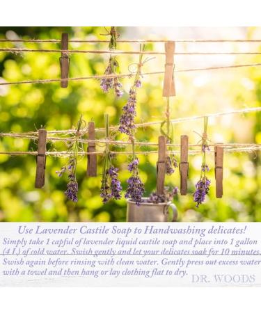 Dr. Woods Pure Relaxing Lavender Liquid Castile Soap 32oz (Pack of 2) - Natural & Nourishing Skincare Essential - Buy Online on GoSupps.com