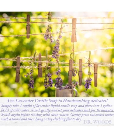 Dr. Woods Pure Lavender Liquid Castile Soap - 32 oz with Pump - Buy Online on GoSupps.com