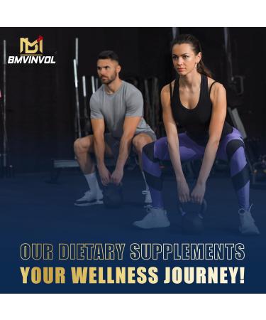 BMVINVOL 5-in-1 Berberine Supplement with Ceylon Cinnamon Gymnema Sylvestre Bitter Melon & Black Pepper - Supports Immune Function Cardiovascular Heart (90 Count) - Buy Online on GoSupps.com