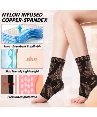 Shop Ankle Brace for Women & Men - Compression Sleeve & Open Toe Socks for Plantar Fasciitis Relief | Breathable Support for Swelling & Sprain - International Shipping Available - Buy Online on GoSupps.com
