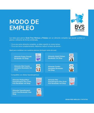 Barakaldo Vet Shop Grain Free Wet Dog Food Hake & Potatoes | 1 unit x 400 g - Buy Online on GoSupps.com