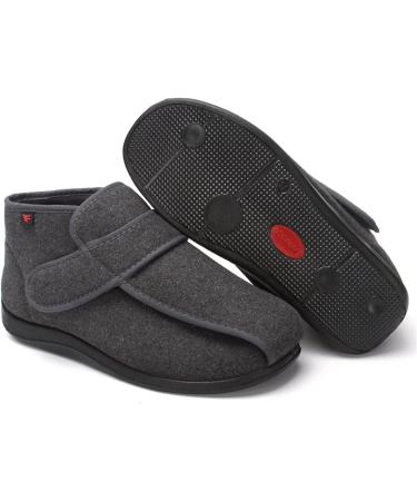 NVBHOF Diabetic Shoes for Men - Outdoor Cozy Arthritis & Edema House Shoes - 10.5 Black - Ideal Elderly Gift for Healthier Living - Buy Online on GoSupps.com