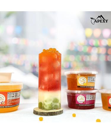 Apexy Bursting Popping Boba Pearls  with Real Natural Juice  2.1 LB Cups  Great For Drink & Dessert Topping  Ideal Party Kit  Variety Pack of 2 (Strawberry  Passion Fruit) Strawberry Passionfruit - Buy Online on GoSupps.com
