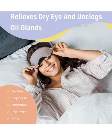 Flyangle Heated Eye Mask - Electric Hot/Cold USB Compress for Dry Eyes - Temperature & Time Control - Purple - Buy Online on GoSupps.com