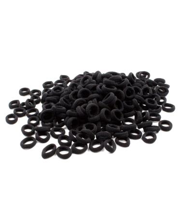 CYWLIFE Tiny Hair Ties Bands for Baby Girls Women Thin & Fine Hair  100 PCS Black  7MM No Crease Ponytail Holders Hair Elastics  No Hurt Durable Soft Rubber Bands for Kids Men
