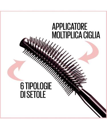 3 x Maybelline New York Ciglia Sensationnelles Very Black Volumizing Mascara Fan Effect Clump-Free - Pack of 3 Mascara - Buy Online on GoSupps.com