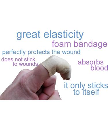 Czenano Fingertip, Knuckle, Toe Bandages - Latex Free, Elastic Bandaid for Cracked Fingers - Beige (1.57x118) - Buy Online on GoSupps.com