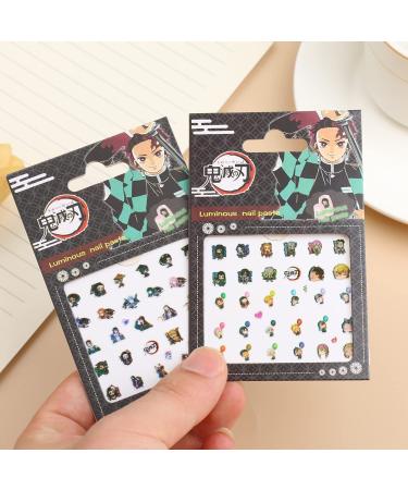 Nail Stickers Decals - Kamado Tanjirou/Nezuko Zenitsu Inosuke Anime Design - 5 Sheets Nail Foils & Vinyls Accessories - Buy Online on GoSupps.com
