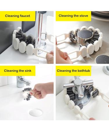 2 Pcs Crevice Cleaning Brush Flexible Gap Cleaning Brush Multifunctional Cleaning Brush for Home Kitchen Bathroom - Buy Online on GoSupps.com