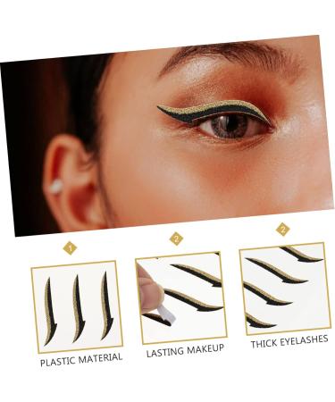  Didiseaon Didiseaon 80 Pairs Eyeliner Glitter Stickers Stich Stickers Eyelid Line Stickers Eyelid Line Stickers Eye Shadow Double Eyelid Tape - Buy Online on GoSupps.com