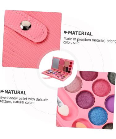 NOLITOY 33 Makeup Palette Eyeshadow Accessories for Girls Pink Eye Shadow Palettes Blush Pan Child Flash Set - Buy Online on GoSupps.com