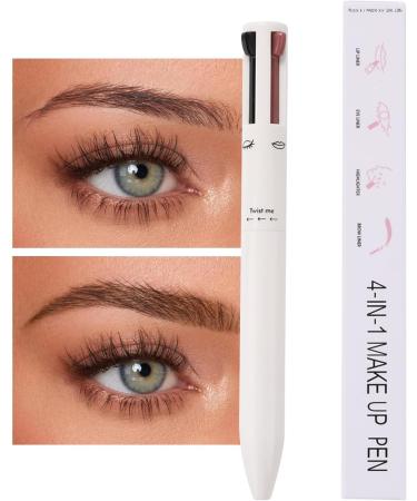 4 in 1 Eyebrow Contour | Multi-Use Portable Brow | Highlighters Makeup Revitalize Complexion Smooth to Glide and Easy to Carry Beauty Product Pochy White - Buy Online on GoSupps.com