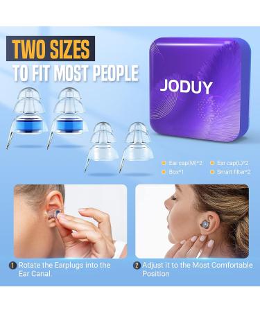 High Fidelity Earplugs for Concerts & Events - Noise Reduction & Hearing Protection - 2 Pairs - Reusable Silicone Earplugs - Buy Online on GoSupps.com