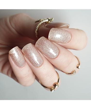 Zaubern gel4Home: UV Nail Foils & Semi-Cured Gel Wraps in Ivory Glitter - International Shipping Available - Buy Online on GoSupps.com