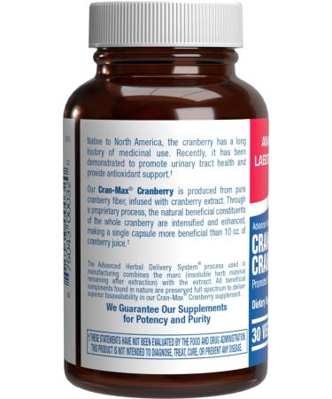 Cranberry Pills for Women Urinary Tract Health - Clinical Strength Cran-Max Cranberry Extract Capsules to Support Bladder Cleansing and Urinary Tract Health for Women - Super Potent Vegan & Non-GMO - Buy Online on GoSupps.com