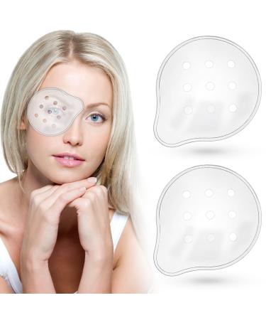 Eye Shield 2 Pcs Plastic Eye Patches 9-Hole Eye Pad Eye Surgery Covering Breathable Eyepatch Comfortable Eye Patches for Kids Adults Eye Protection