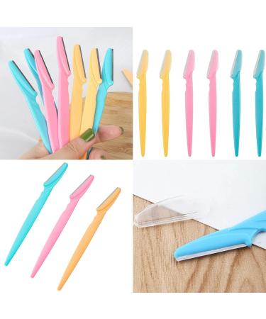 12-Piece Eyebrow Shavers & Facial Razors for Women & Men - Portable Hair Remover for Face Body & Eyebrows in 3 Colors - Buy Online on GoSupps.com