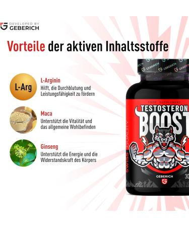 Compl ment Alimentaire 'Testosteron Boost' Vitalit Masculine et Soutien Sexuel avec Maca Serenoa Repens Ginseng 30 G lules - Buy Online on GoSupps.com