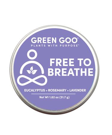 Green Goo Natural Skin Care Free to Breathe Chest Rub Large Tin 2 Ounce Pack of 2 (Packaging May Vary)