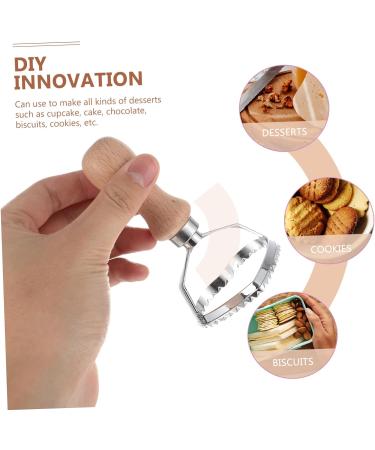 OUNONA Biscuit Baking Mold Postage Stamps Biscuits Pie Press Dough Press Stamps Stainless Steel Ravioli Baking Tools DIY Biscuit Cutters Cake Pasta Embossed 11.00X7.00X7.00CM Khaki - Buy Online on GoSupps.com