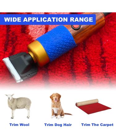 Adjustable Electric Carpet Trimmer with Shearing Guide - Low Noise Carpet Carving Clippers (200W) - Buy Online on GoSupps.com