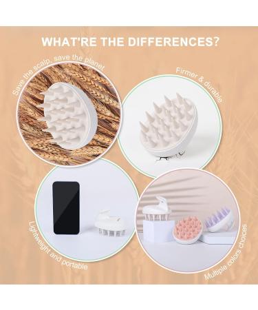 Aimike Organic Scalp Massage Brush - Stimulate Hair Growth & Reduce Dandruff | Head Massage Brush for Wet & Dry Hair - Baby Blue - Buy Online on GoSupps.com